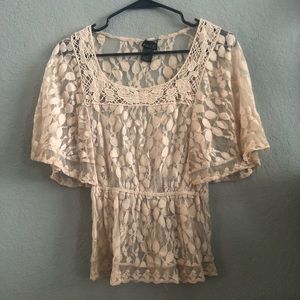 Cream Bohemian Top